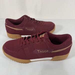 Men's Burgundy Troop, Low-Top Sneakers, size 13